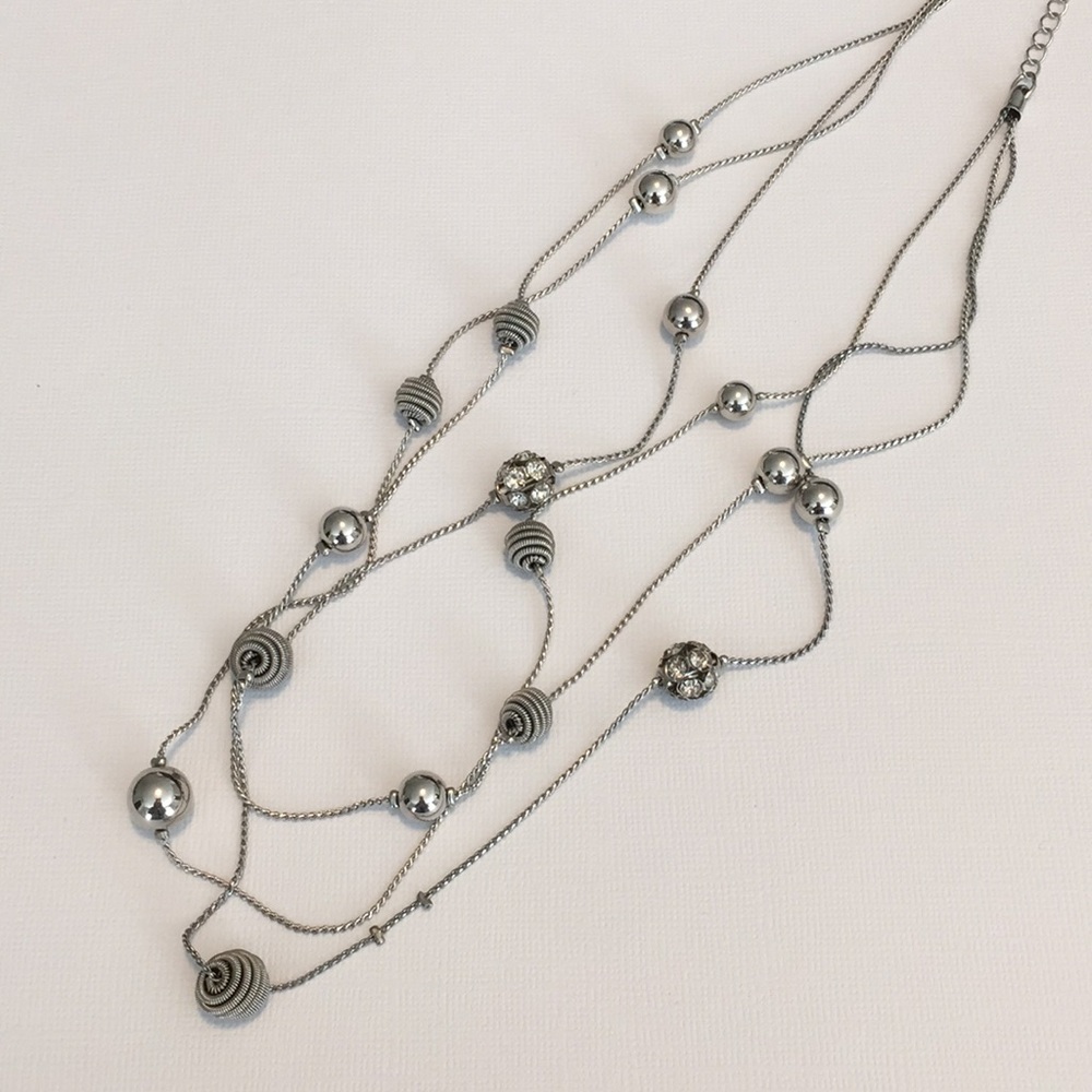 🦋 Silver multi-strand necklace from Avenue
